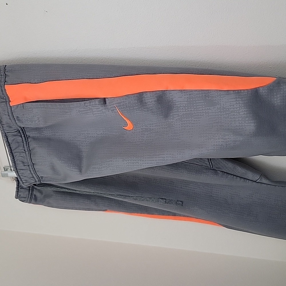 Nike Gray & Orange Athletic Pants 36.5W X 28L Mens XXL - Picture 8 of 15